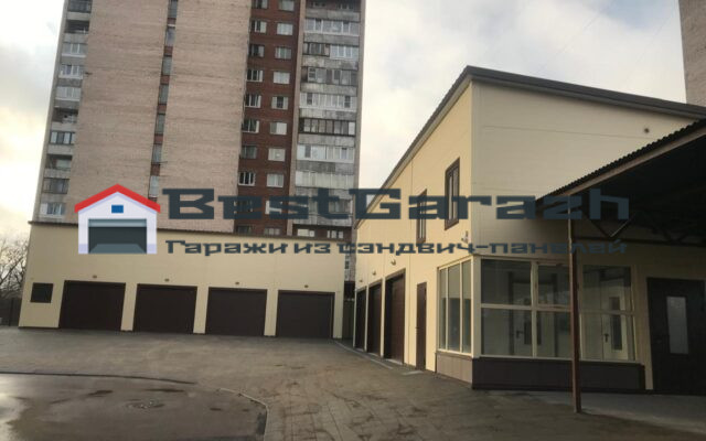 Быстровозводимый ангар склад из сэндвич-панелей СПБ и ЛО