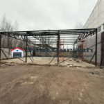 Каркас ангара склада из сэндвич панелей